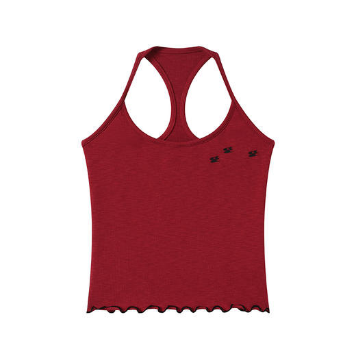 CryingCenter 美肩背卷边迷你logo弹力背心 哭喊中心 商品图8