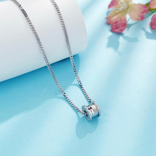 【限时8.8折】【线上铂金馆】PT950 铂金实心LOVE三饼调节链小蛮腰套链(PTTL00201)预售产品下单后不退款不退货不换货不补差价) 商品图1