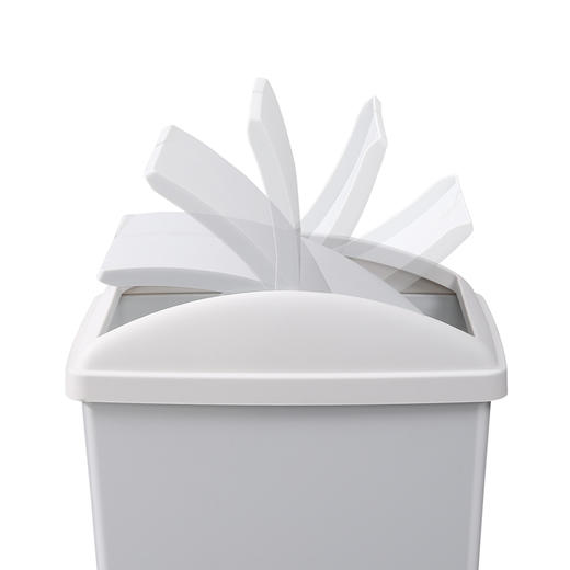 【批发】美丽雅日式摇盖垃圾桶15L大号 1套 商品图3