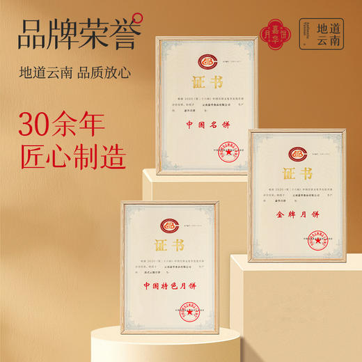 嘉华月饼  云腿双拼月饼自食装   6枚装 480g 商品图8