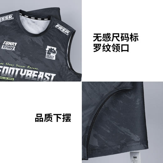 小李子FOOTYBEAST联名蜂锐提花无袖训练服坎肩背心男克里斯推荐 商品图3