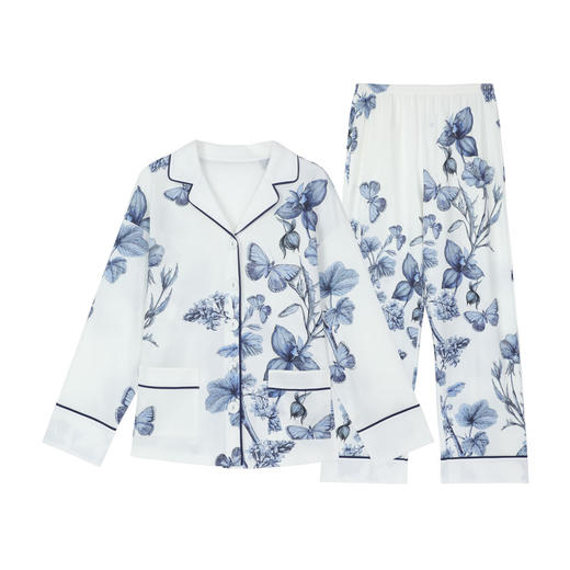 【3F】安莉芳棉麻蝴蝶印花可外穿家居服套装EL00888 商品图3