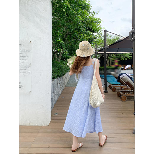 【189元任选2件】最后一波现货！蓝色吊带连衣裙 商品图4