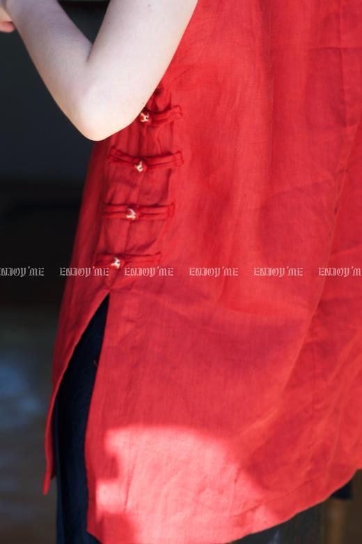 【门店同款】ENJOY夏季云敛-“乐染东方”夕璋云裥国风上衣 163299879 商品图8