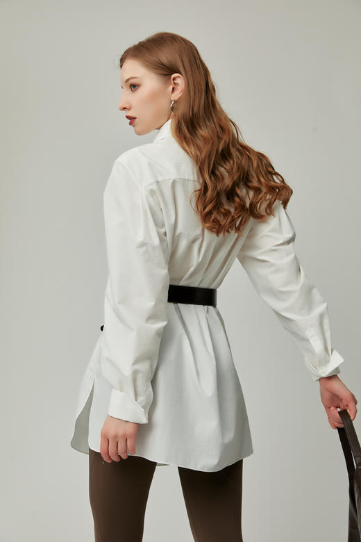 SAFICOO 时尚气质 抗皱直筒宽松版衬衣 商品图3