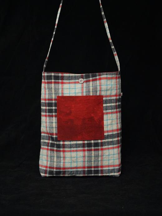 回声Echos/撞色拼接条纹斜挎包【可双面背】 商品图1