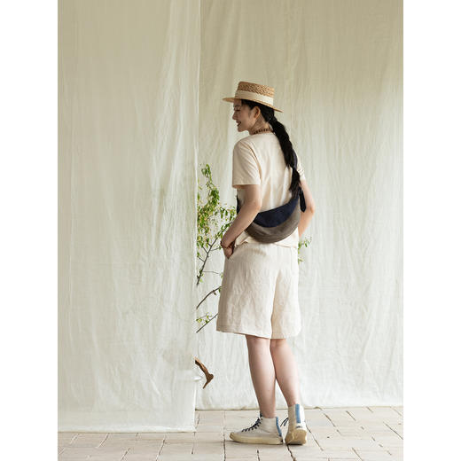 牧衣游 棉麻斜跨单肩包百搭出游旅行 秦羽【不支持会员折】 商品图3