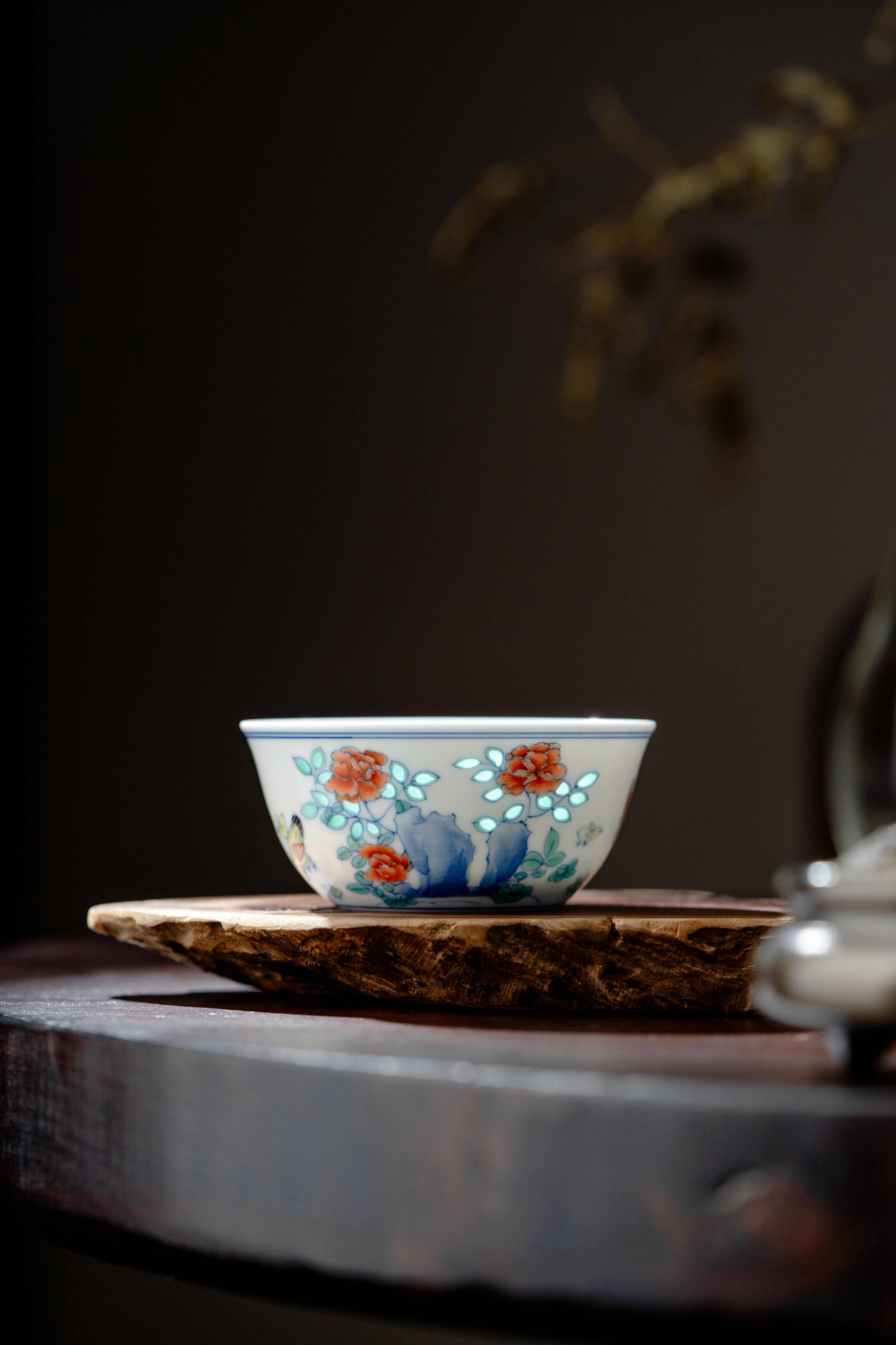 富玉窑  丨茶杯景德镇柴窑斗彩手绘鸡缸杯主人杯个人专用高档礼盒送礼