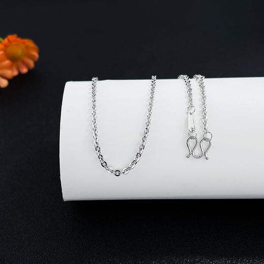 【限时8.8折】【线上铂金馆】PT950 【国际铂金协会】铂金O字链调节项链(BXL00002-11)预售产品下单后不退款不退货不换货不补差价) 商品图1