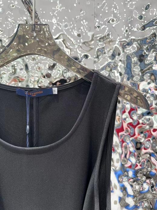 D070827后背拉链开衩设计腰带无袖连衣裙 商品图14