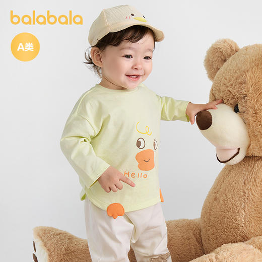 【商场同款】巴拉巴拉童装儿童t恤长袖上衣2025秋装新款可爱萌趣 商品图1