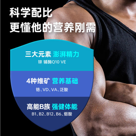 OLLY男士复合维生素软糖90粒/瓶 VC辅酶Q10 生物素 矿物质 商品图2