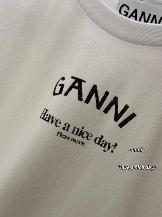 正品秦岚 杨紫同款 gann*小字母纯棉T 商品图11