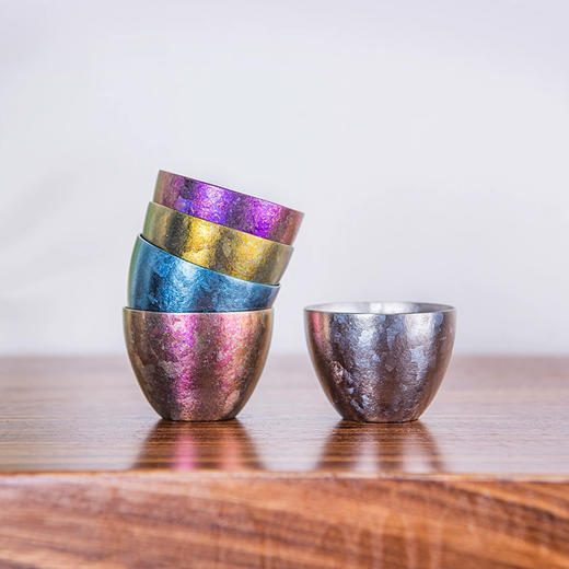 厚岸纯钛五福杯丨客厅办公会客简约品茶小杯子 50ml 商品图3