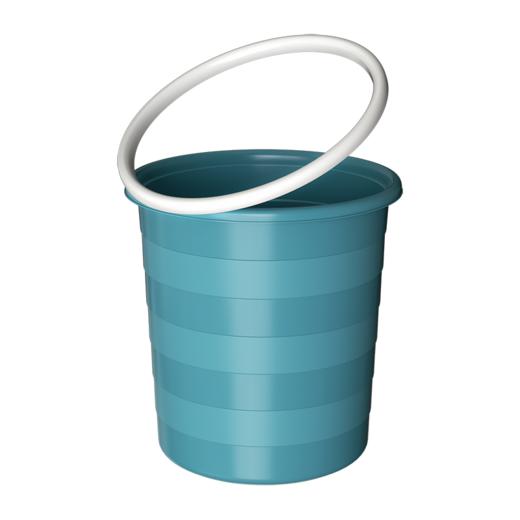 【批发】美丽雅时尚带压圈双色垃圾桶颜色随机 1个 商品图4