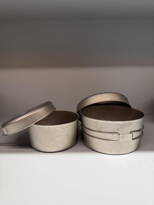 36100◇日本纯钛户外便携野炊锅具套装15cm 1300ml 商品图0