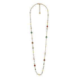 北京仓｜Goossens Paris-Lagune-多宝 岩石水晶 长项链［法国设计师］