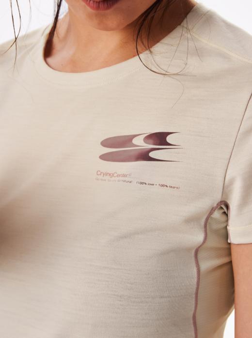 CryingCenter 男女款37.5恒温运动羊毛T恤温变印花短袖 哭喊中心 商品图4