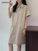 【挺括有型】阿菁娜时尚大口袋POLO领连衣裙F30X212090 商品缩略图0