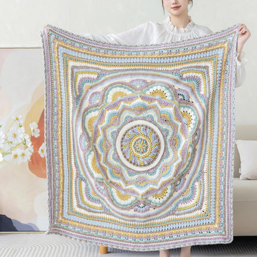 苏苏姐家星芒绮梦毯手工diy钩针编织毯子毛线团自制材料包 商品图3