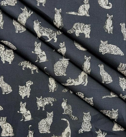 LT280D 动物系列胶囊限定 MEOW 喵星日常 深灰色 猫咪 269元/米 商品图2