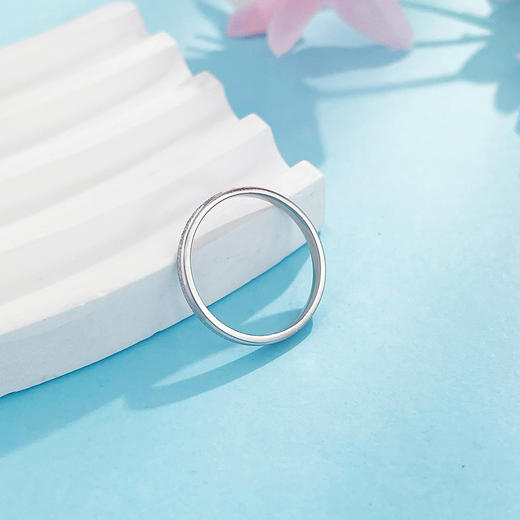 【限时8.8折】【线上铂金馆】PT950 【国际铂金协会】铂金实心固口双侧光磨砂面圈戒线戒（面宽约1.7-2.1mm）(BJZ00269)预售产品下单后不退款不退货不换货不补差价) 商品图2