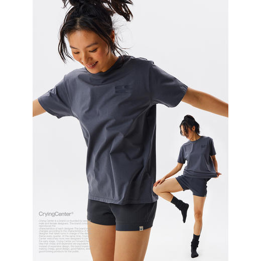 CryingCenter 冰皮方形宽松T恤瞬间凉感 哭喊中心 商品图1