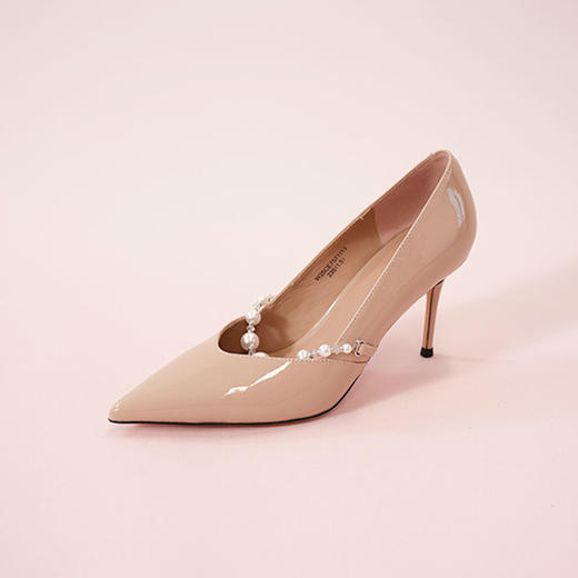 Westory2025年秋季尖头高跟单鞋职场玛丽珍名媛风浅口单鞋75701-75711 商品图1