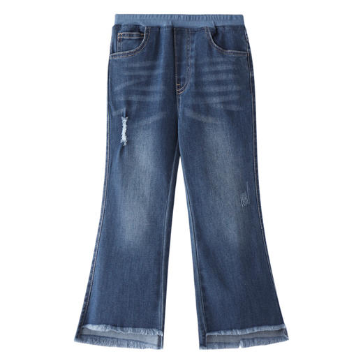 女童全腰牛仔单裤秋季新款安奈儿童装EG536580 商品图7