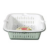 【批发】美丽雅厨房双层晶透洗水果篮多用洗菜篮颜色随机 1套 商品缩略图0