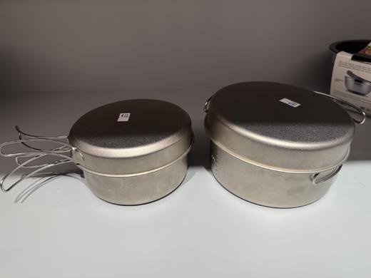 36100◇日本纯钛户外便携野炊锅具套装15cm 1300ml 商品图2