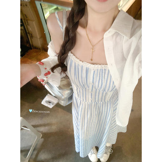 <曾小咸推荐>温柔风简约薄款微透防晒衬衫 商品图2