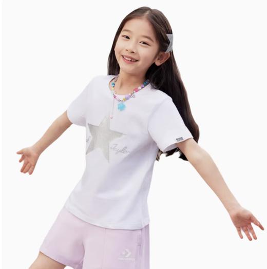 匡威儿童装透气上衣2025新款中大童女童运动休闲T恤 商品图0