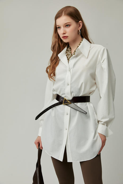 SAFICOO 时尚气质 抗皱直筒宽松版衬衣 商品图2