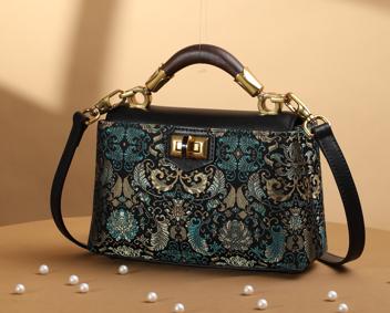 盛唐婧| 丹枫手提包-绿色 商品图0