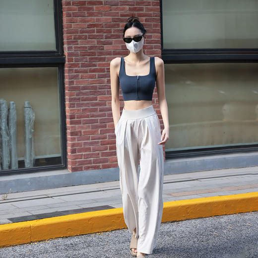 beemen夏季高腰薄款  直筒阔腿宽松长裤 速干轻薄  防晒清凉丝滑垂感 、轻盈透气 商品图2