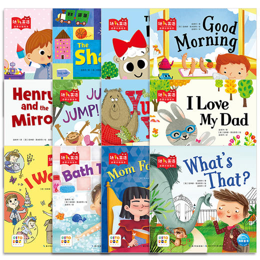 【反斗城专属】海豚幼儿英语启蒙分级绘本点读版第1-3辑全36册3-6岁英语启蒙绘本 商品图5