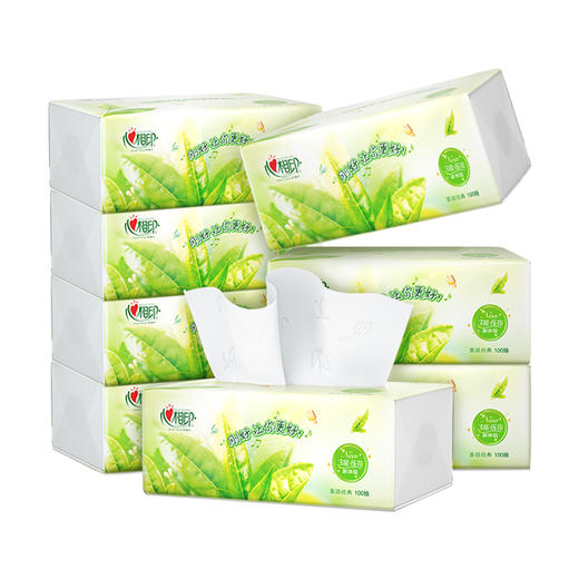 心相印 茶语经典抽纸3层100抽*8包 ADA00894-8B 商品图0