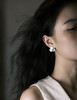 小众纯银优雅感烧白耳钉502 商品缩略图6