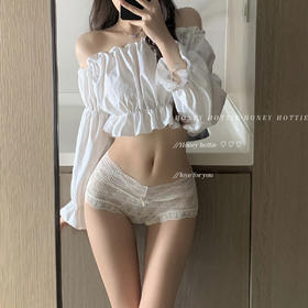 破大防❗高级买手店200元一条卖断货的【高腰V型微收腹蕾丝内裤】纯欲蕾丝👍跑蹲不卡档不勒腿，穿感绝了✨