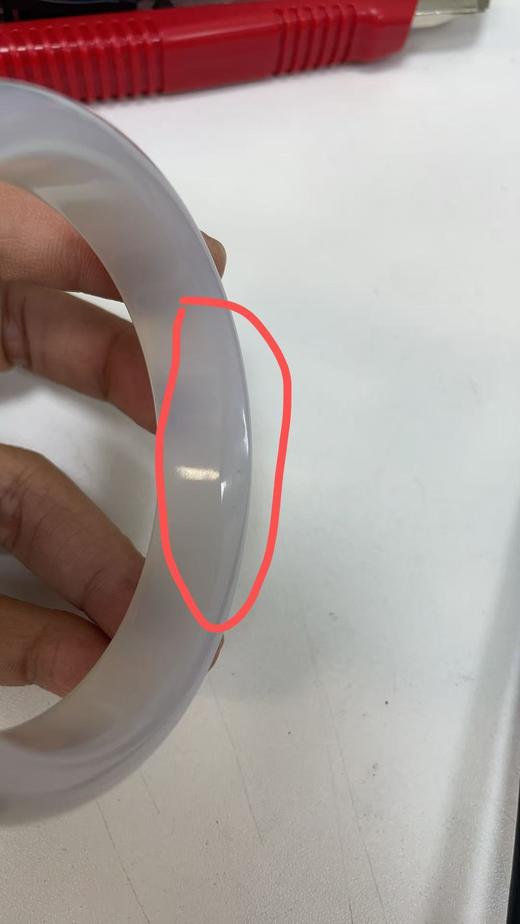 V118736-A-X028V00035602 周大福CHOW TAI FOOK 白月光淡紫色简约大方玉髓手镯-V118736 商品图3