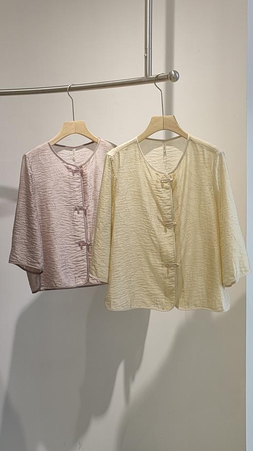 54S605国风天丝款新中式上衣 商品图0