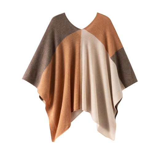爱马*家镇店宝物！配色太完美！多用途山羊绒大披肩外套女R22540 商品图1