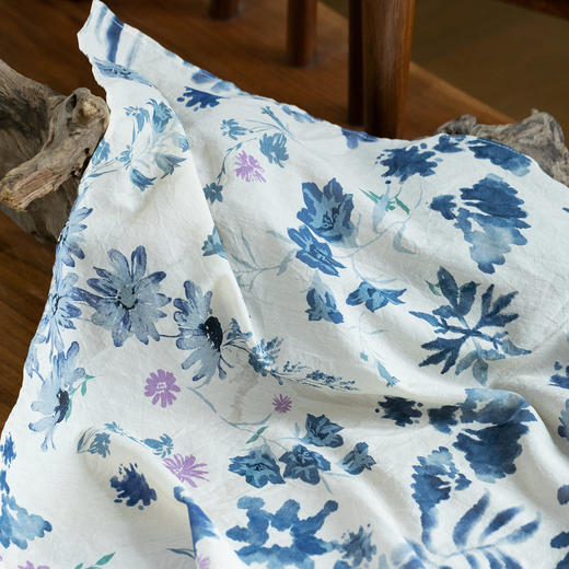 牧衣游原创印花100支进口纯棉方巾百搭发带 舟曲【不支持会员折】 商品图2