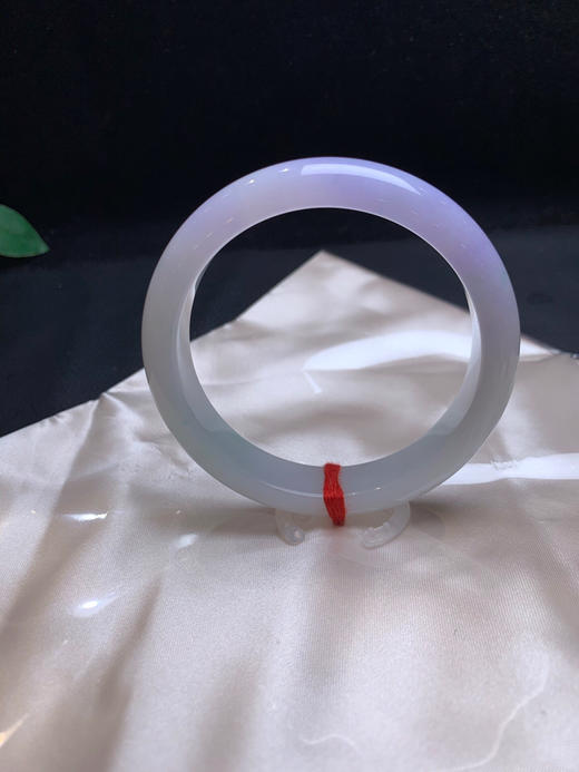 620435，58紫罗兰手镯、一截粉紫底色，干净清新，局部还飘些绿花 商品图3