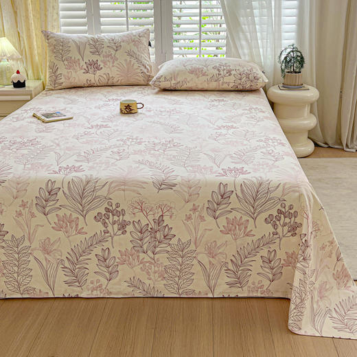 【品牌直发】加倍生活 新款A类全棉老粗布床单/床笠三件套 四季可用纯棉枕套 新疆长绒棉 7A抗菌防螨 可水洗机洗 商品图3