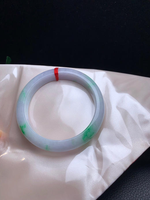 620432，61.5飘阳绿手镯，飘阳绿色。色很艳 商品图4