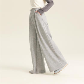 笛莎Deesha青少年女童裤子2025秋季女童宽松简约阔腿卫裤