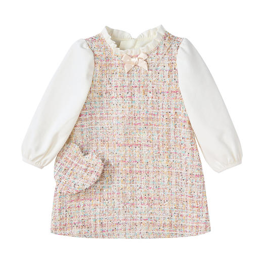 笛莎Deesha 童装女童连衣裙2025秋新款女童A版香风小公主连衣裙 商品图4