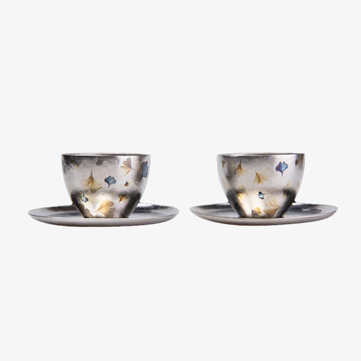 厚岸纯钛小叶套杯丨办公会客家居简约品茶小杯子茶杯四件套 商品图0